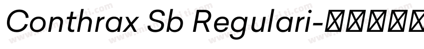 Conthrax Sb Regulari字体转换